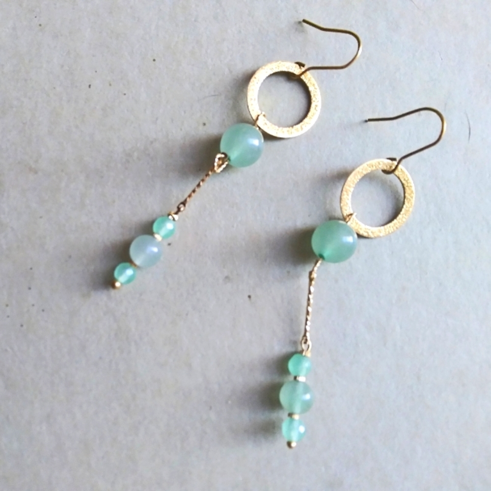 Aventurine 'Sparkle Cut' Dangles